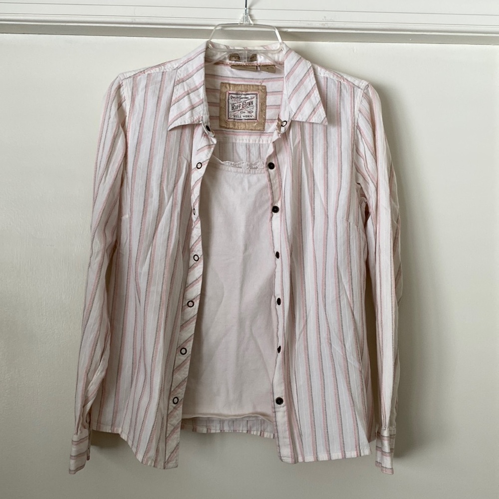 Ruff Hewn button up (snaps) with camisole size M